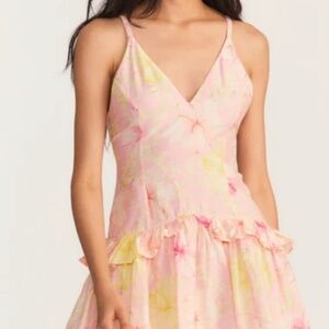 NWT - LoveShackFancy Light Berry Tea Fabienne Dress
